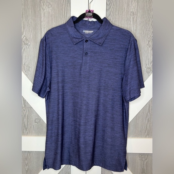 028. Men's CoolKeep Classic-Fit Stretch Polo Size Medium M - Picture 1 of 5